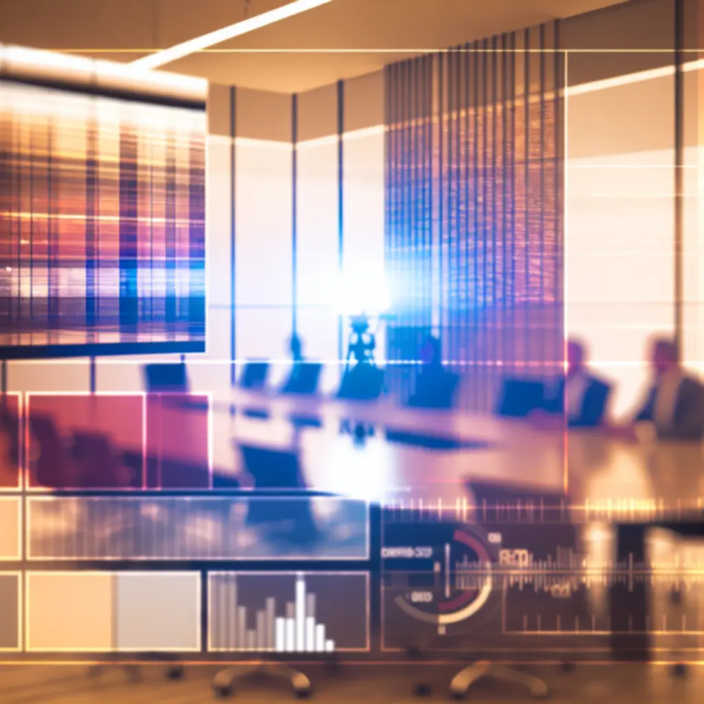 Frame uit een corporate video met subtiele kleurgrading en typografie.